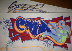 Graffiti Sketch - Photo by KUBA182 - emdas, kuba, pad (2014)