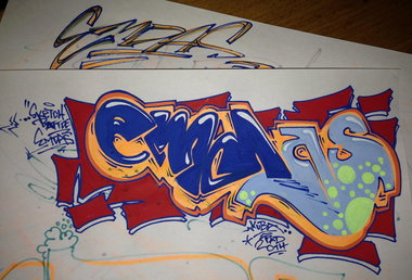 Graffiti Sketch - Photo by KUBA182 - emdas, kuba, pad (2014)