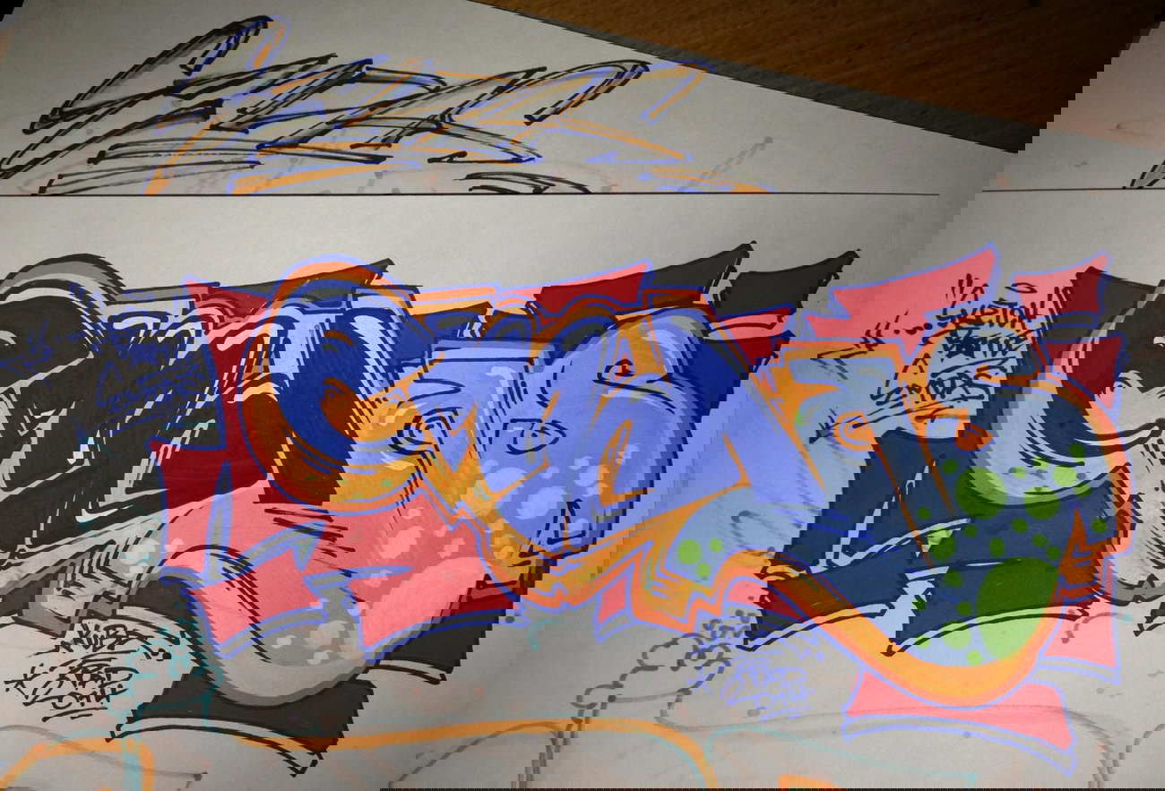 Graffiti Sketch - Photo by KUBA182 - emdas, kuba, pad (2014)