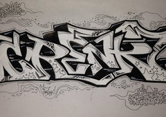 Graffiti Sketch - Photo by KUBA182 - crenk, kuba, pad (2014)