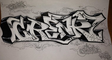 Graffiti Sketch - Photo by KUBA182 - crenk, kuba, pad (2014)