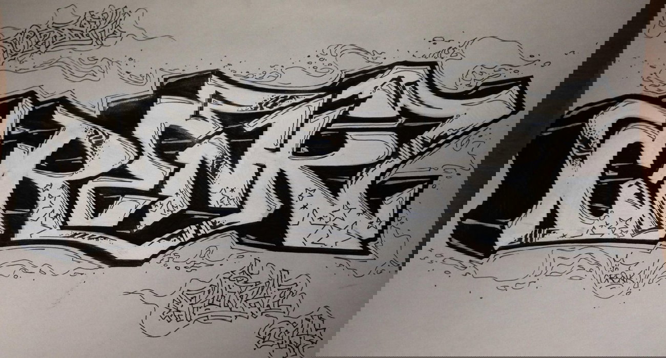 Graffiti Sketch - Photo by KUBA182 - crenk, kuba, pad (2014)