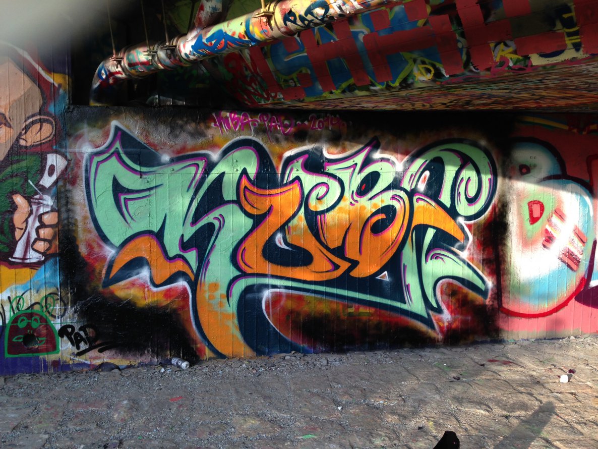 Graffiti Wall - Photo by KUBA182 - Kuba, PAD, GFB (2014)