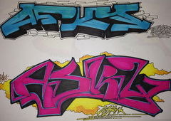 Graffiti Sketch - Photo by KUBA182 - asky, kuba (2014)