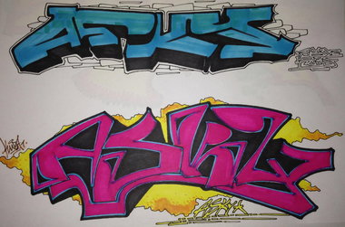 Graffiti Sketch - Photo by KUBA182 - asky, kuba (2014)