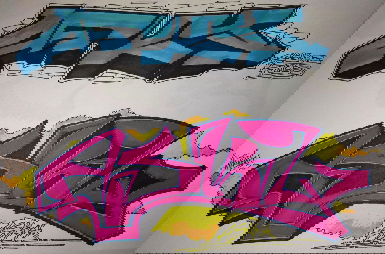 Graffiti Sketch - Photo by KUBA182 - asky, kuba (2014)