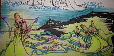 Graffiti Sketch - Photo by KUBA182 - taken, kuba (2014)