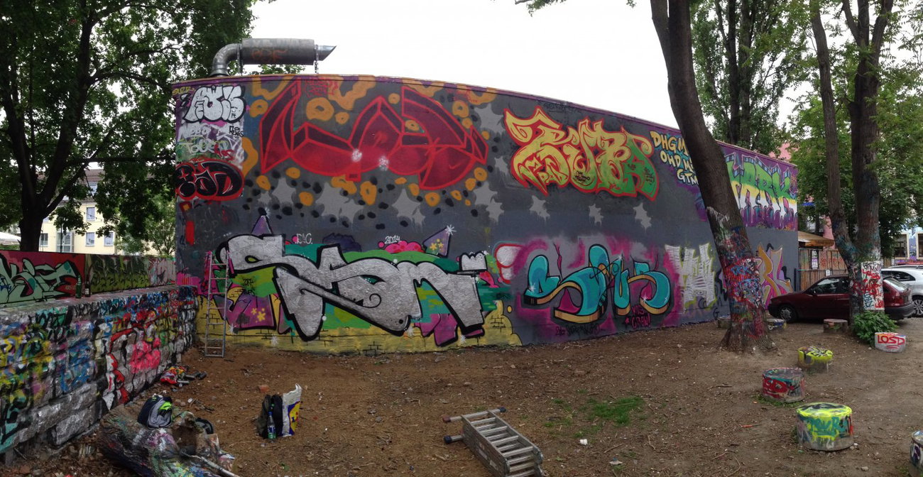 Graffiti Wall - Photo by KUBA182 - scheune, Dresden, kuba (2014)