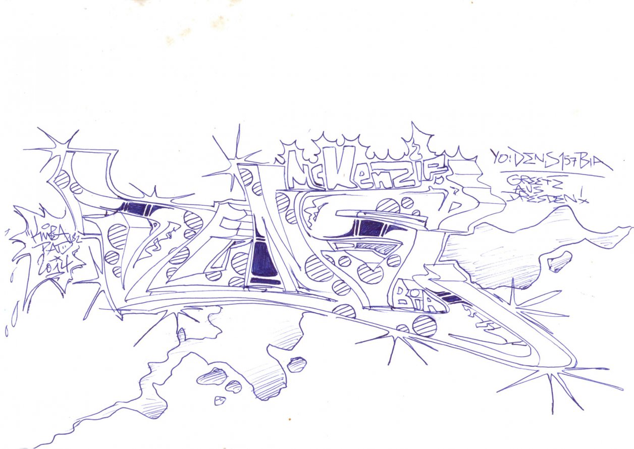 Graffiti Sketch - Photo by KUBA182 - dens, bia, mc (2014)