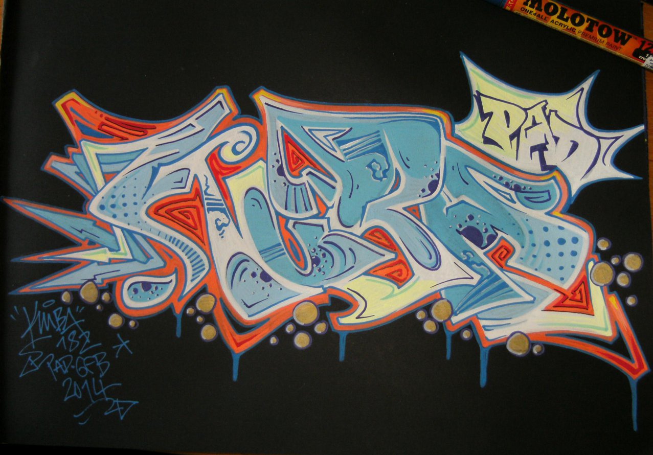 Graffiti Sketch - Photo by KUBA182 - Kuba, PAD (2014)
