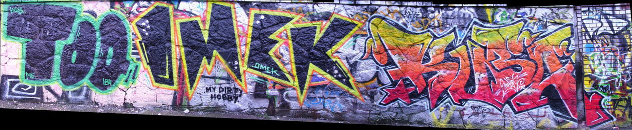 Graffiti Wall - Photo by KUBA182 - too, omek, kuba (2012)