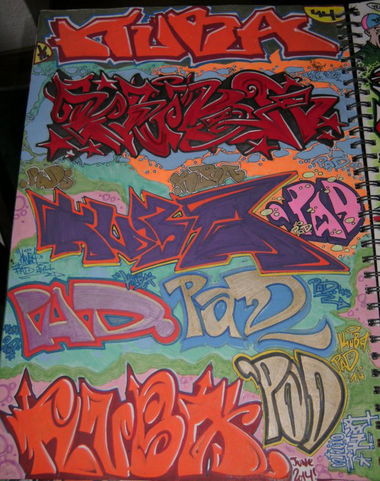 Graffiti Sketch - Photo by KUBA182 - A3-Format, Kuba, PAD (2014)