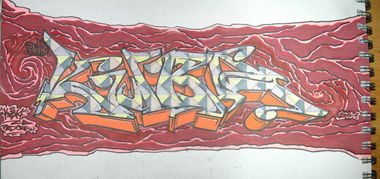 Graffiti Sketch in Dresden - Photo by KUBA182 - Kuba, PAD (2014)