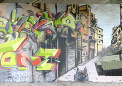 Graffiti Wall in Dresden - Photo by KUBA182 - PAD, Dreck, Diso198 (2014)