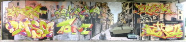 Graffiti Wall in Dresden - Photo by KUBA182 - PAD, Dreck, Diso198 (2014)