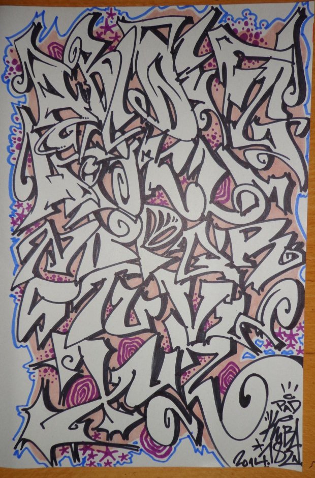 Graffiti Sketch - Photo by KUBA182 - ABC, Kuba, Pad (2014)