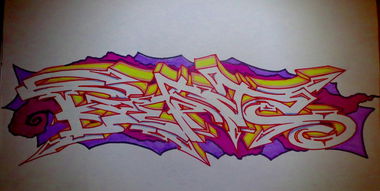 Graffiti Sketch - Photo by KUBA182 - kuba, beats (2015)