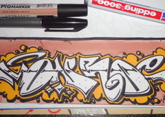 Graffiti Sketch - Photo by KUBA182 - monroe, kuba, pad (2015)