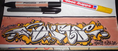 Graffiti Sketch - Photo by KUBA182 - monroe, kuba, pad (2015)