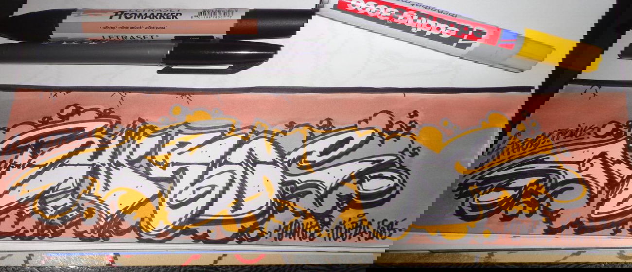 Graffiti Sketch - Photo by KUBA182 - monroe, kuba, pad (2015)