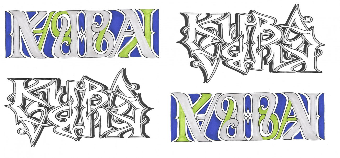 Graffiti Sketch - Photo by KUBA182 - kuba, pad, ambigramm (2017)