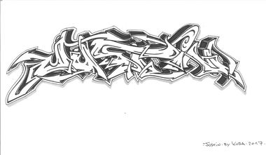 Graffiti Sketch - Photo by KUBA182 - kuba, pad, justin (2017)