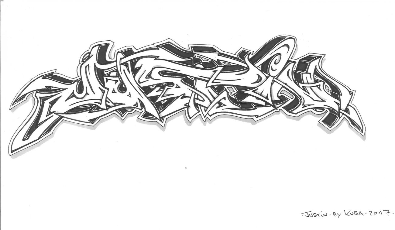 Graffiti Sketch - Photo by KUBA182 - kuba, pad, justin (2017)