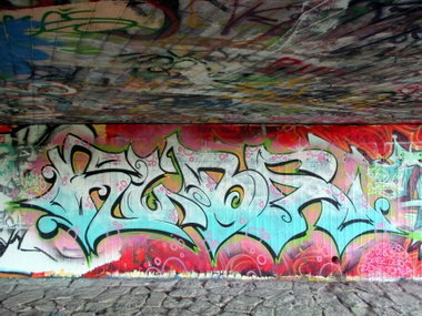 Graffiti Wall - Photo by KUBA182 - kuba, pad, dresden (2015)