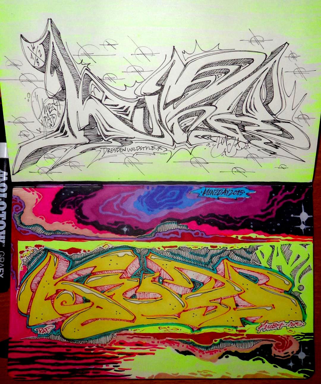 Graffiti Sketch - Photo by KUBA182 - kuba, pad (2015)