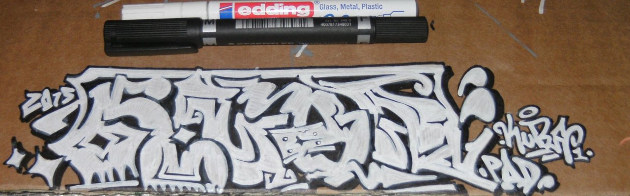 Graffiti Sketch - Photo by KUBA182 - kuba, pad, black (2015)