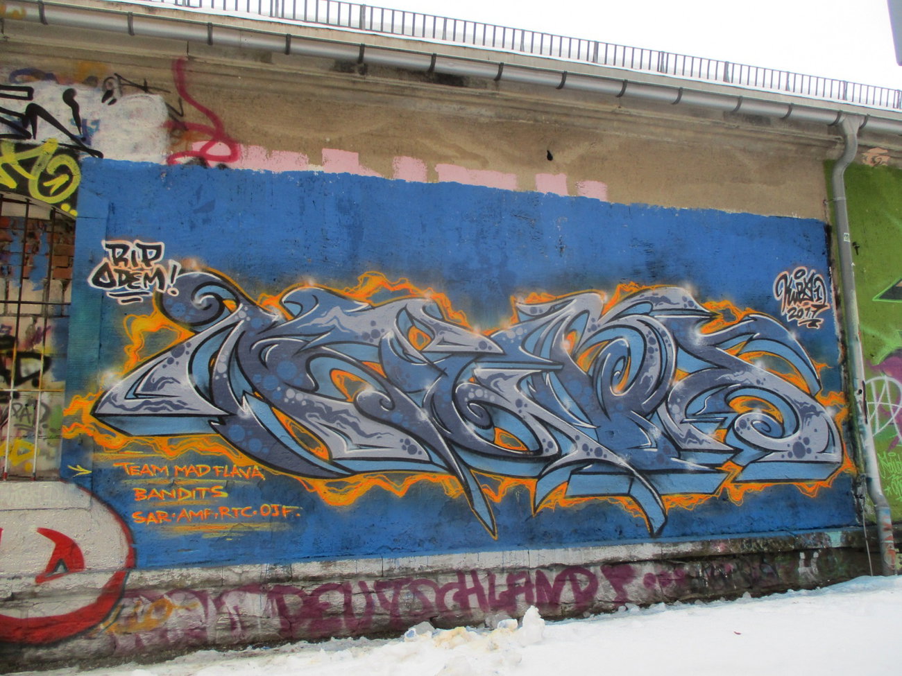 Graffiti Wall - Photo by KUBA182 - R.I.P.Odem (2017)
