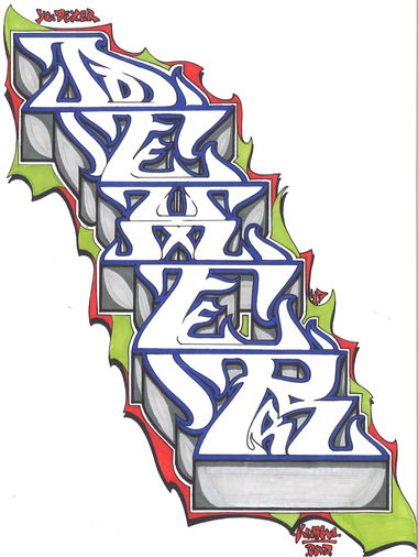 Graffiti Sketch - Photo by KUBA182 - kuba, pad, dexer (2017)