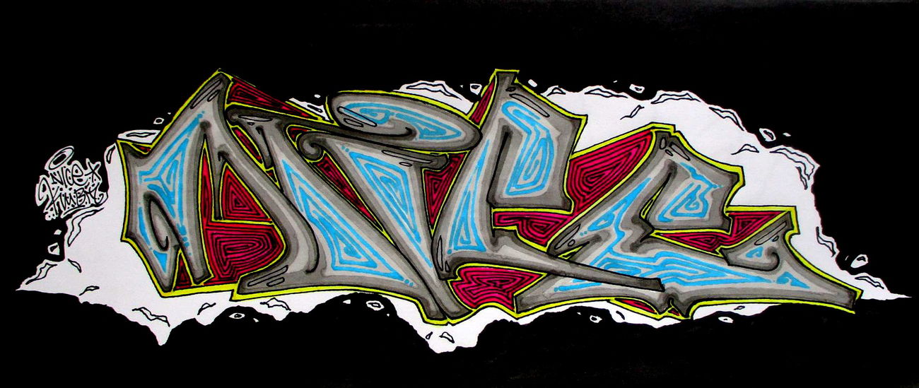 Graffiti Sketch - Photo by KUBA182 - kuba, pad, nice (2016)