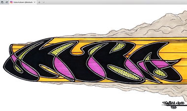 Graffiti Sketch - Photo by KUBA182 - kuba182, kuba1, pad (2018)