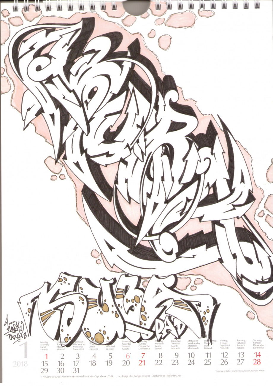 Graffiti Sketch - Photo by KUBA182 - kuba, pad (2018)