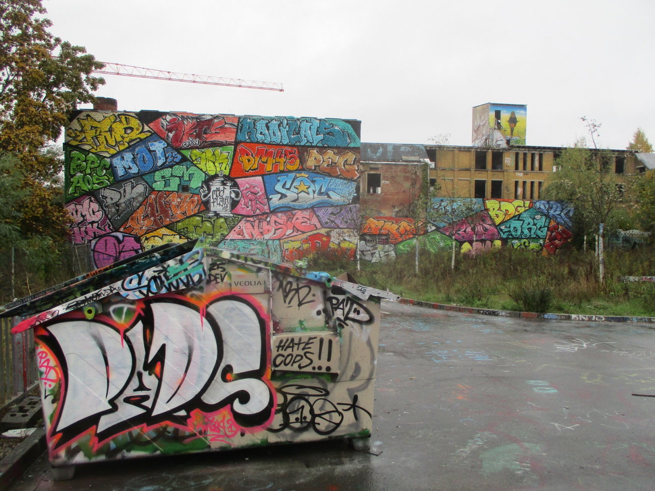 Graffiti Wall - Photo by KUBA182 - Pads, kuba, WerkII-Leipzig (2016)