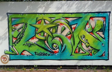 Graffiti Wall - Photo by KUBA182 - Kuba, Pad, Lion (2015)