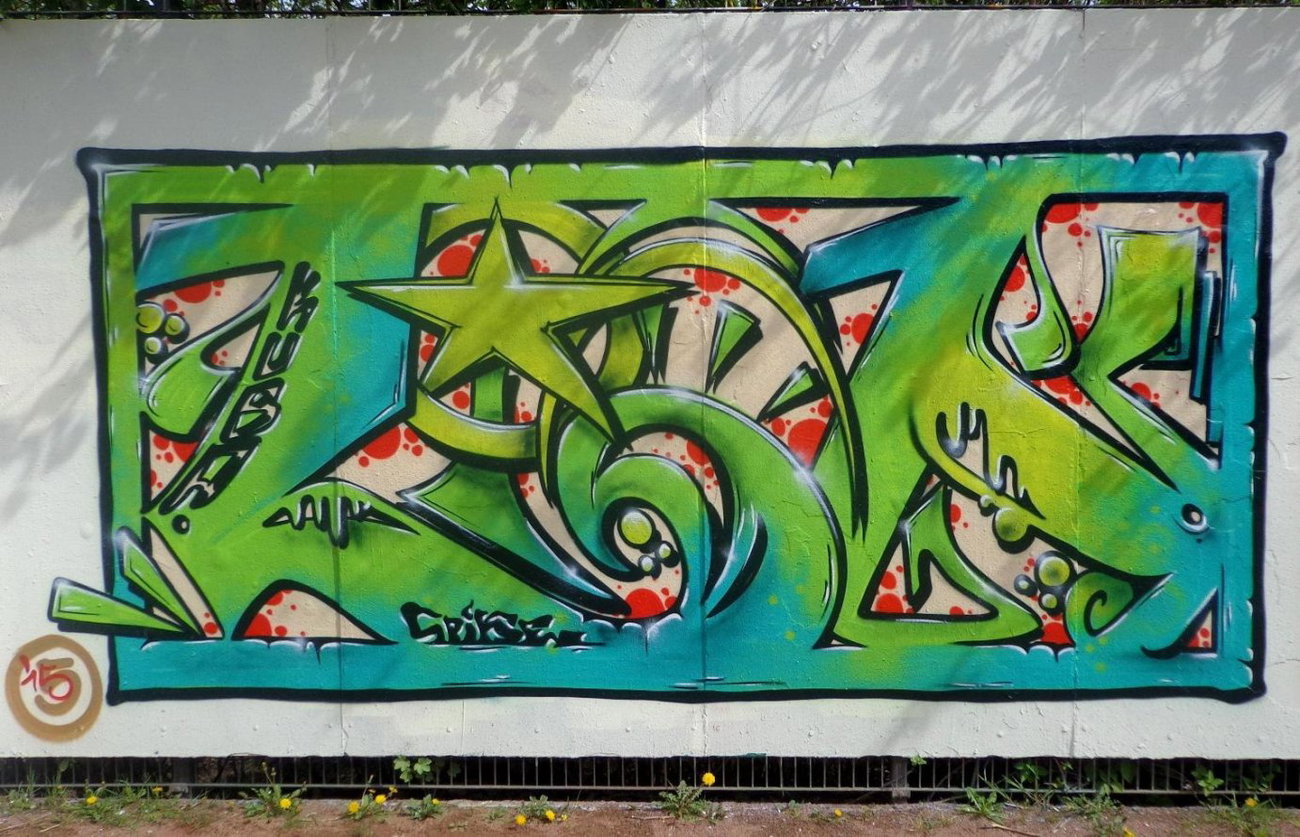 Graffiti Wall - Photo by KUBA182 - Kuba, Pad, Lion (2015)