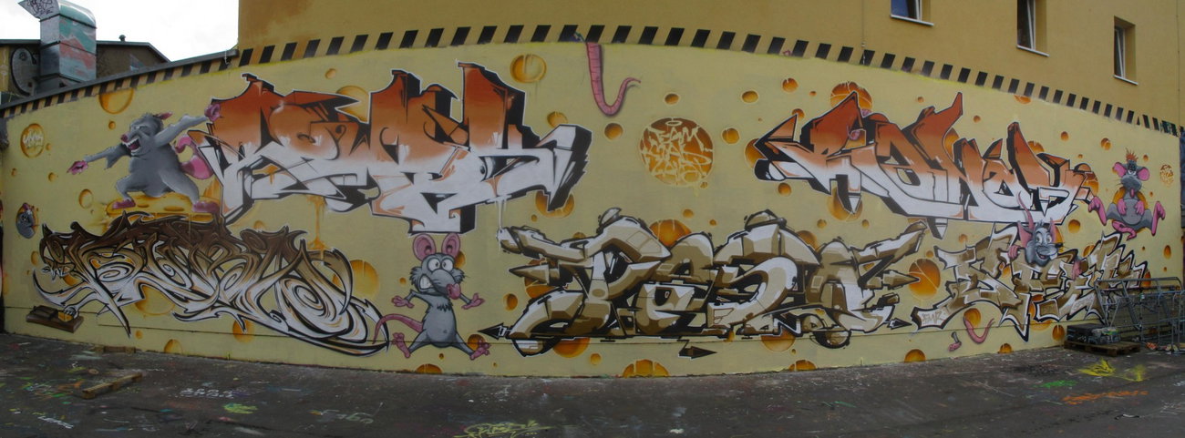 Graffiti Wall - Photo by KUBA182 - teammmadflava, rowdy, kuba (2017)