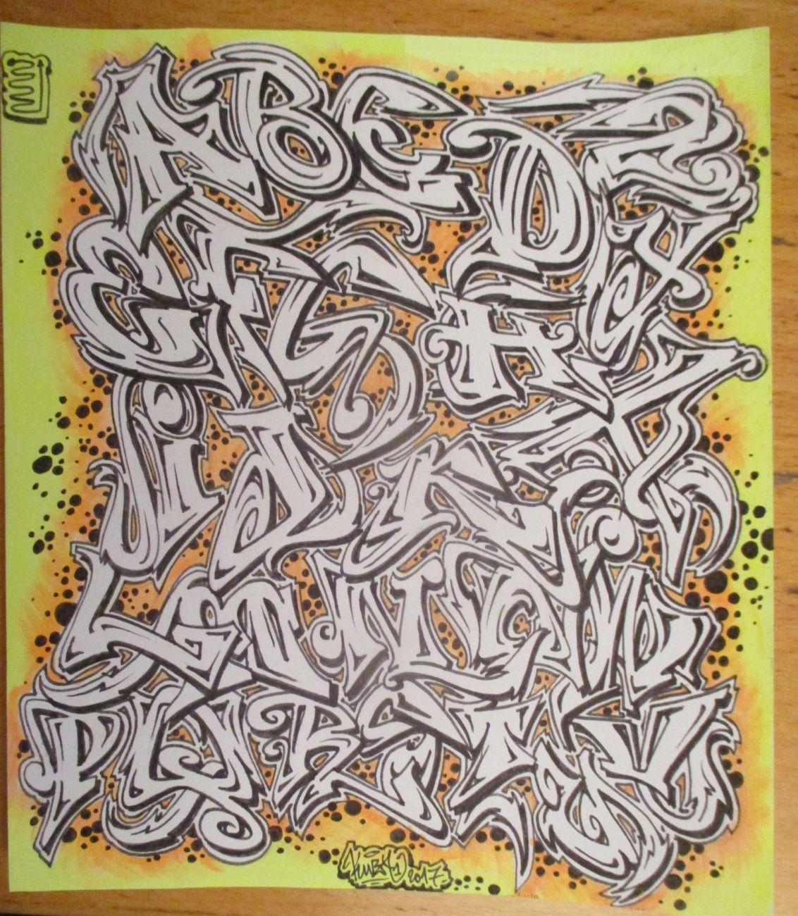 Graffiti Sketch - Photo by KUBA182 - kuba, alphabet (2017)