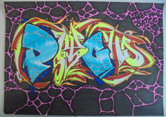 Graffiti Wall - Photo by KUBA182 - psycho, onetwoonetwo, kuba (2018)