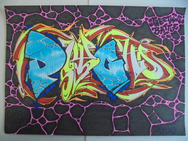 Graffiti Wall - Photo by KUBA182 - psycho, onetwoonetwo, kuba (2018)