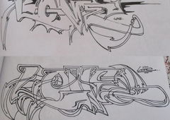 Graffiti Sketch - Photo by KUBA182 - love, kuba, pad (2015)