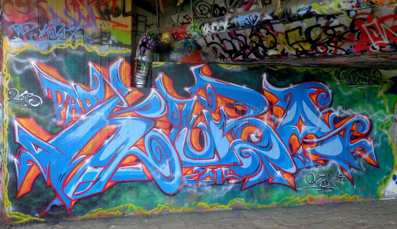Graffiti Wall - Photo by KUBA182 - Kuba, PAD (2015)