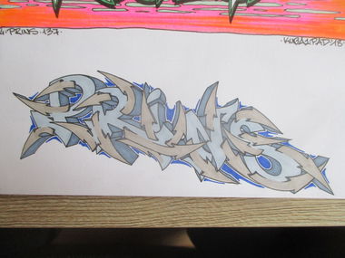 Graffiti Sketch - Photo by KUBA182 - prins137, kuba182 (2018)