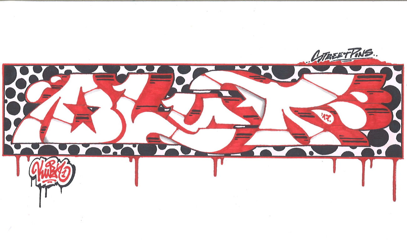 Graffiti Wall - Photo by KUBA182 - blut, kuba, pad (2017)