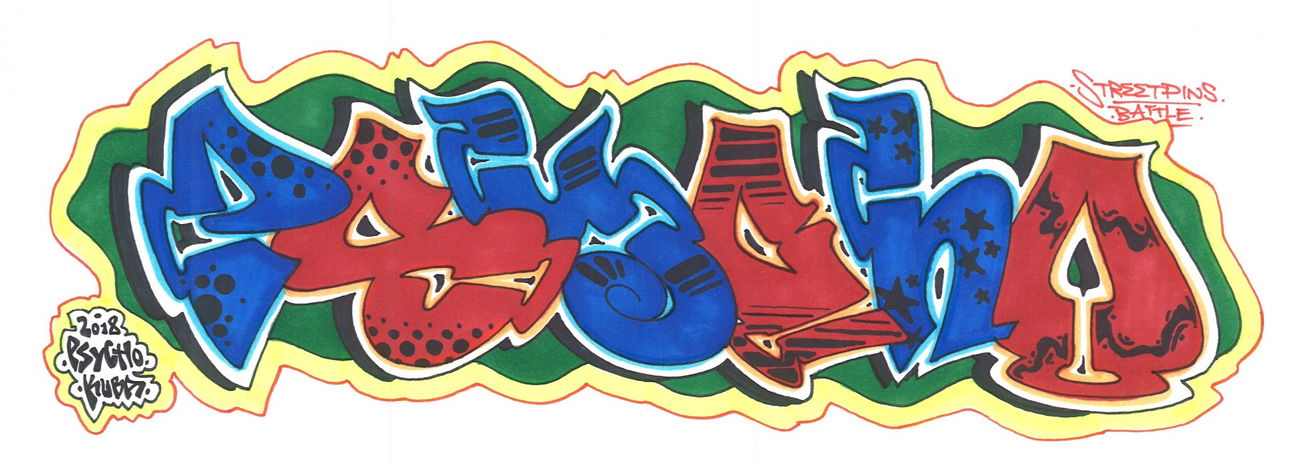 Graffiti Wall - Photo by KUBA182 - psycho, kuba, pad (2018)