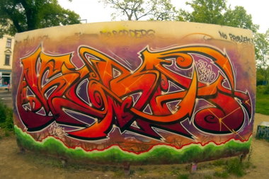 Graffiti Wall in Dresden - Photo by KUBA182 - kuba, pad, dresden (2016)