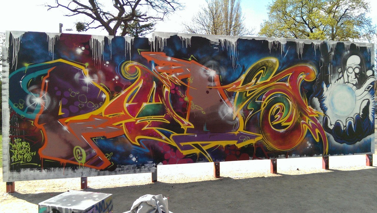 Graffiti Wall - Photo by KUBA182 - Kuba, PAD, Dekoc (2015)