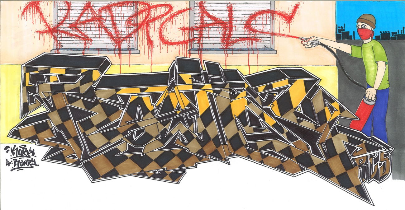 Graffiti Sketch - Photo by KUBA182 - Rowdy, kuba, pad (2017)